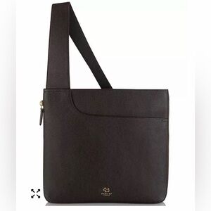 RADLEY LONDON Brown Pebbled Leather Crossbody Messenger Bag